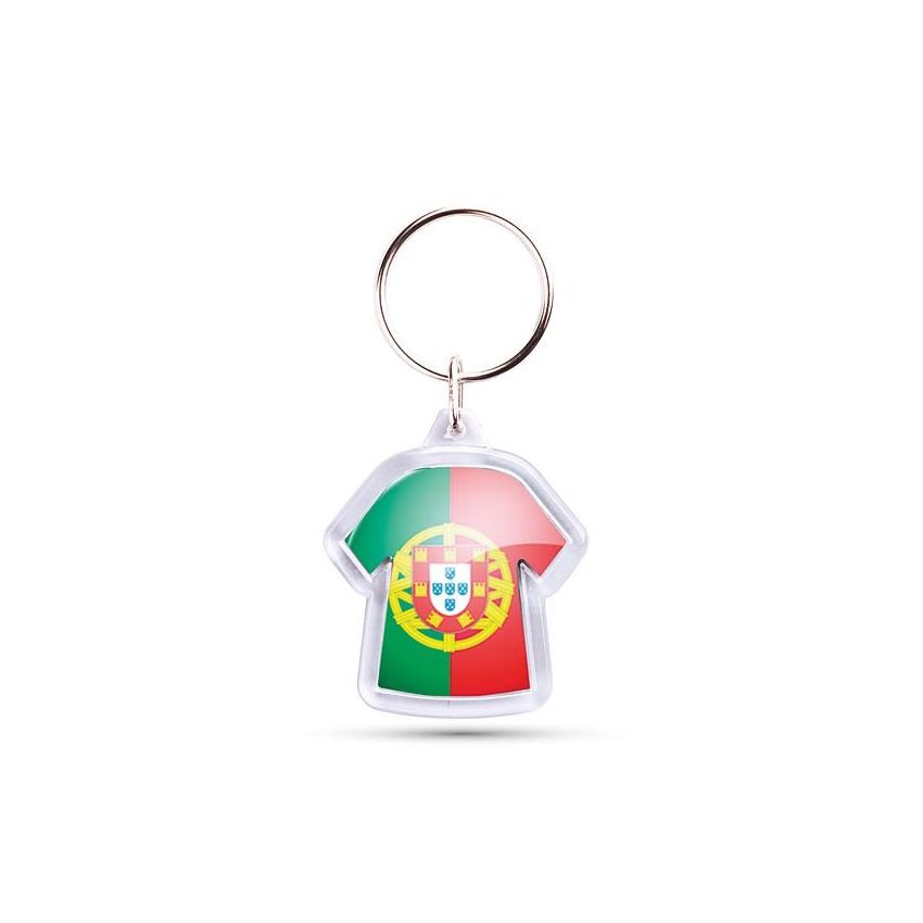 CR-X T-shirt-shaped keyring with 2 sides, acrylic