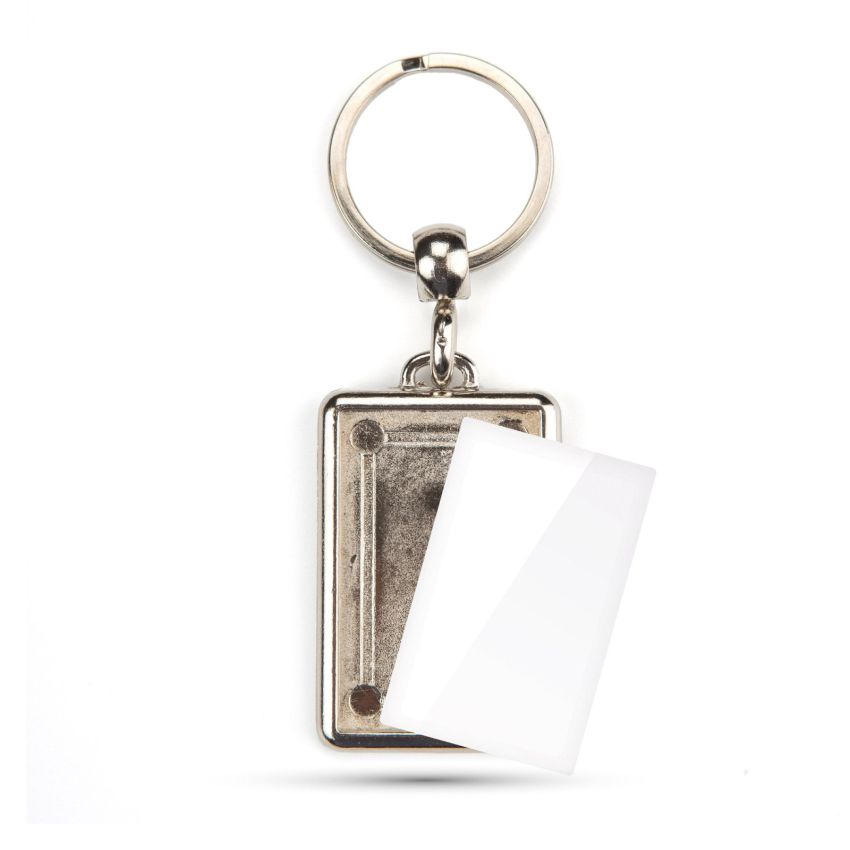 ML-40D Keyring ML-40D rectangular with 2 sides, metal