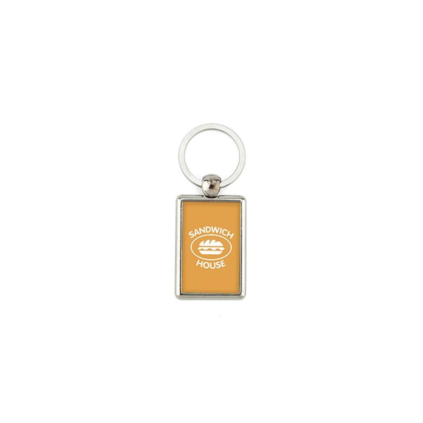 ML-40D Keyring ML-40D rectangular with 2 sides, metal