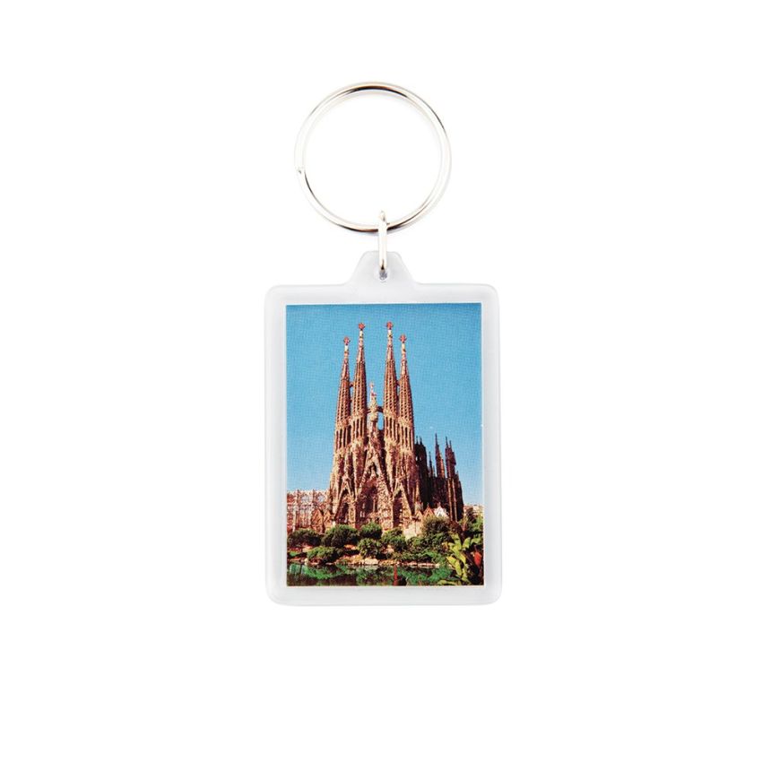 CR-50 Keyring CR-50 rectangular with 2 sides, acrylic
