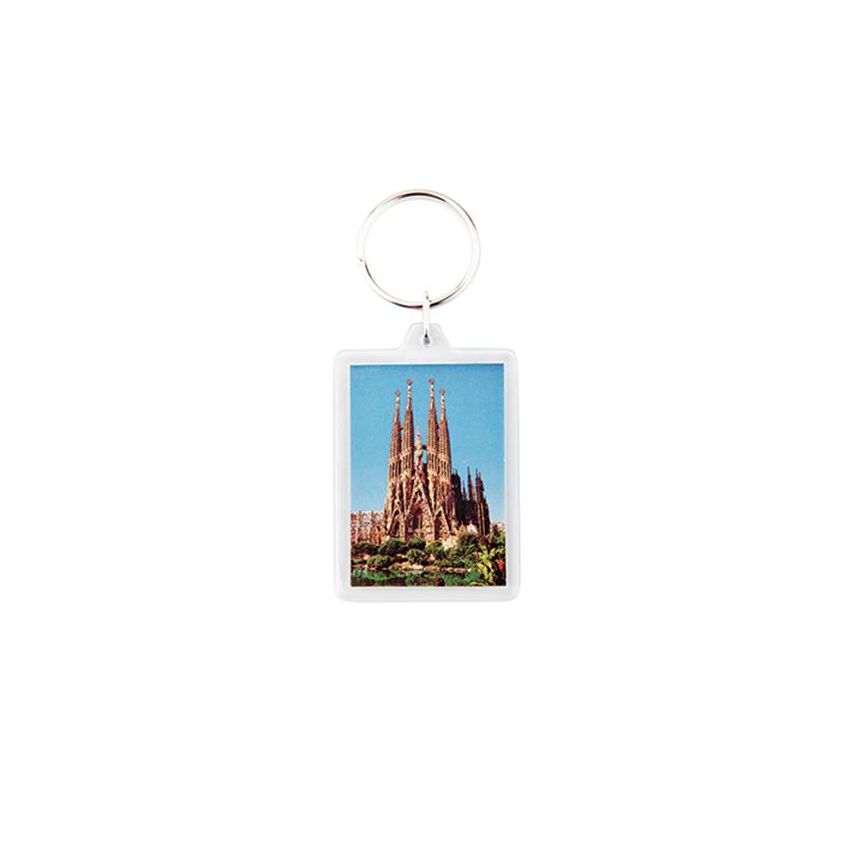 CR-50 Keyring CR-50 rectangular with 2 sides, acrylic