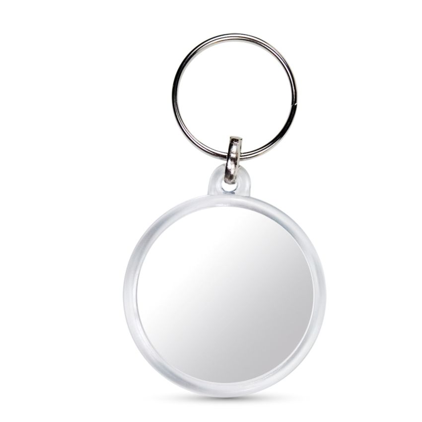 CR-37 Round Acrylic Keyring Double-Sided
