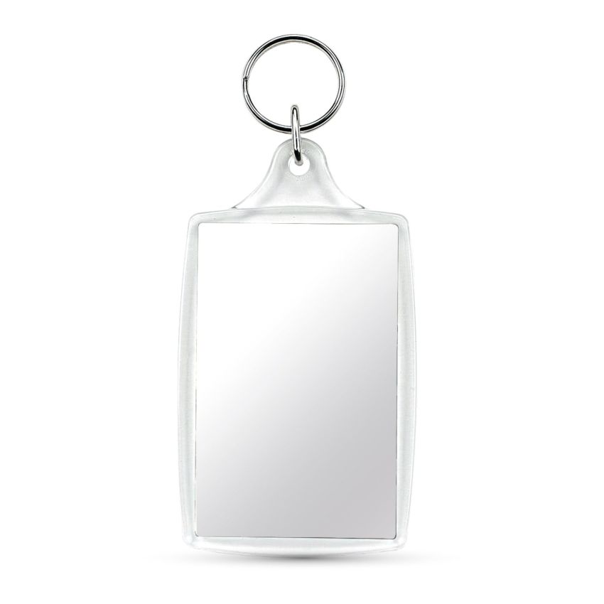 CR-70 Keyring CR-70 rectangular with 2 sides, acrylic
