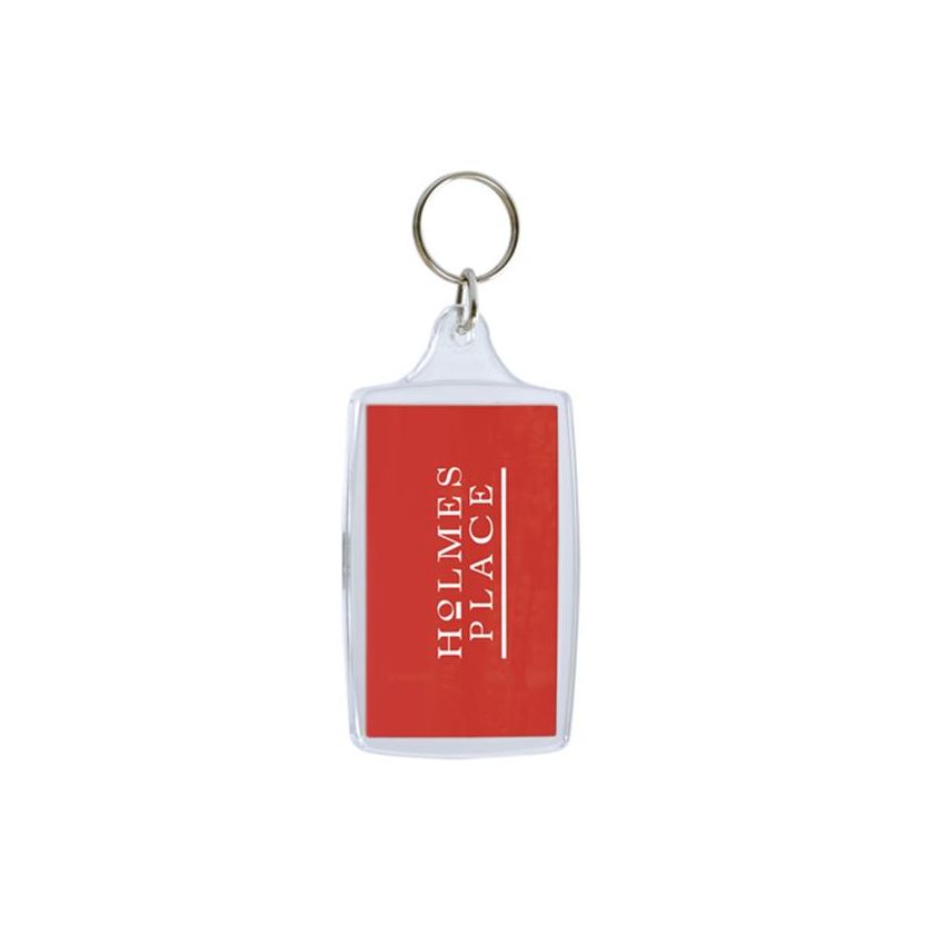 CR-70 Keyring CR-70 rectangular with 2 sides, acrylic