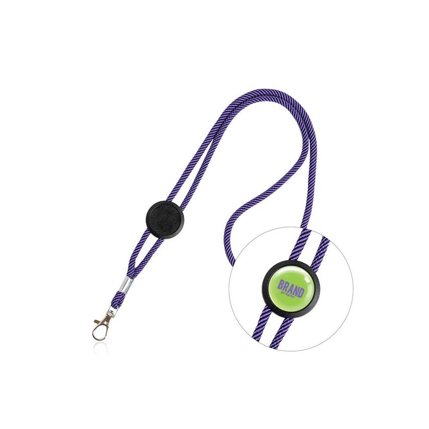 Treel Polyester Lanyard with Adjustment and Carabiner