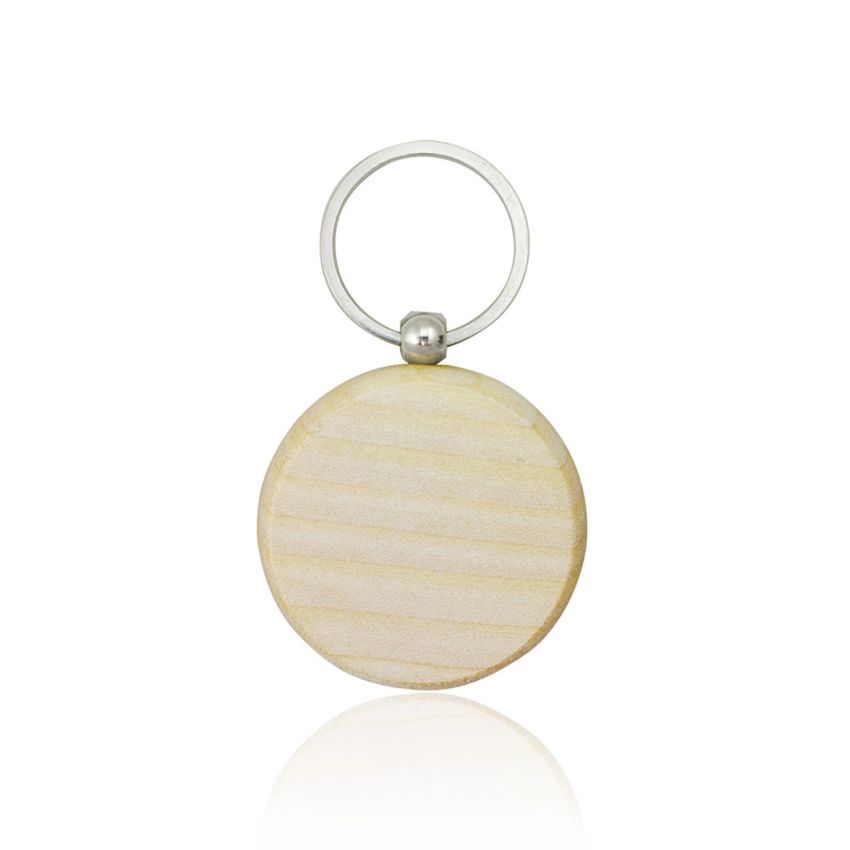 Kris Round Wooden Keyring