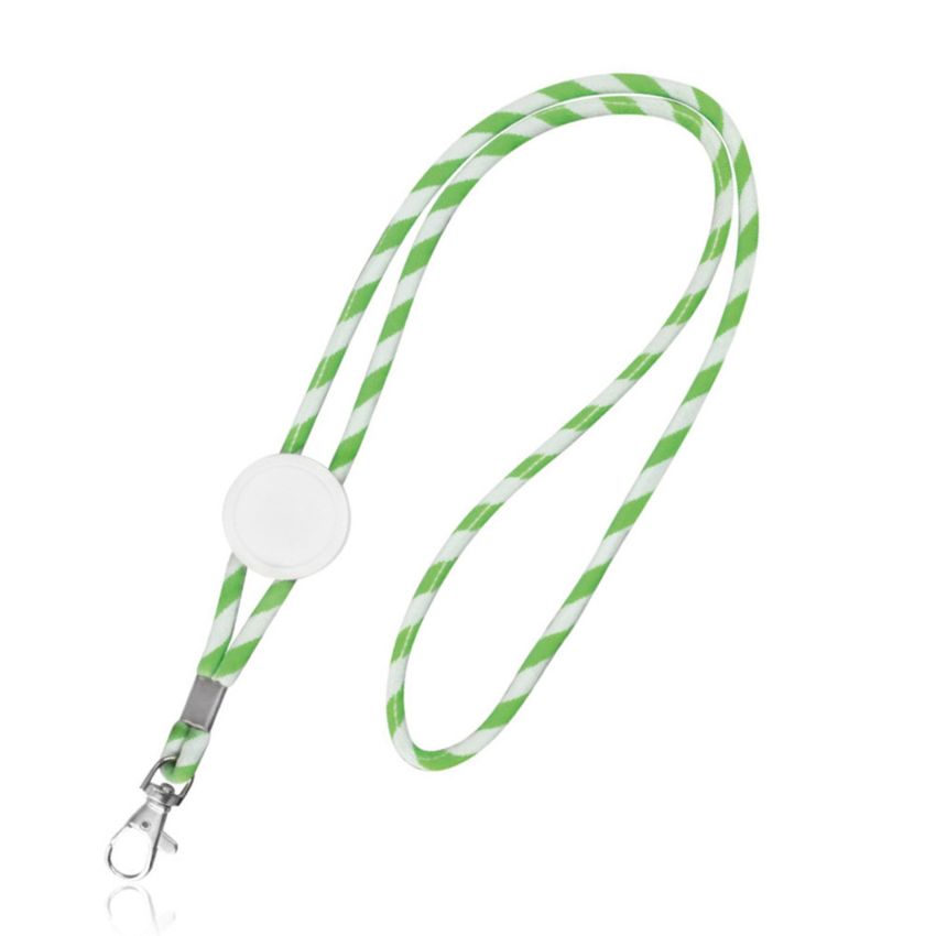 Tubular terylene lanyard with adjuster and carabiner