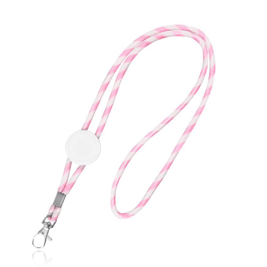 Tubular terylene lanyard with adjuster and carabiner