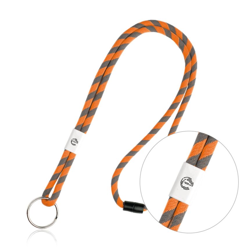 Poley Tubular Lanyard in Terylene with Adjuster and Ring