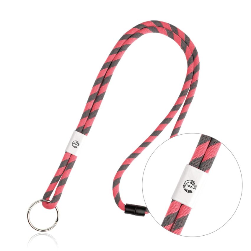 Poley Tubular Lanyard in Terylene with Adjuster and Ring