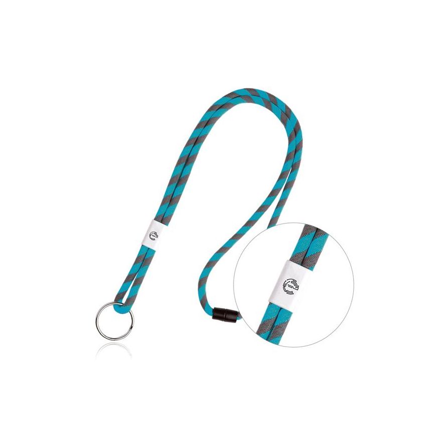 Poley Tubular Lanyard in Terylene with Adjuster and Ring