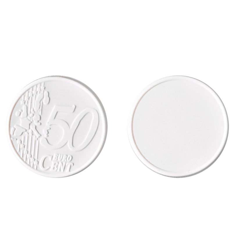 50 Cent Coin Token €0.50 for trolley, PS plastic