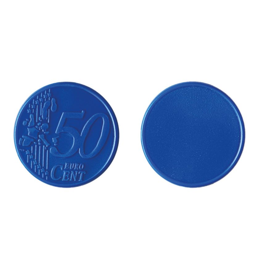50 Cent Coin Token €0.50 for trolley, PS plastic