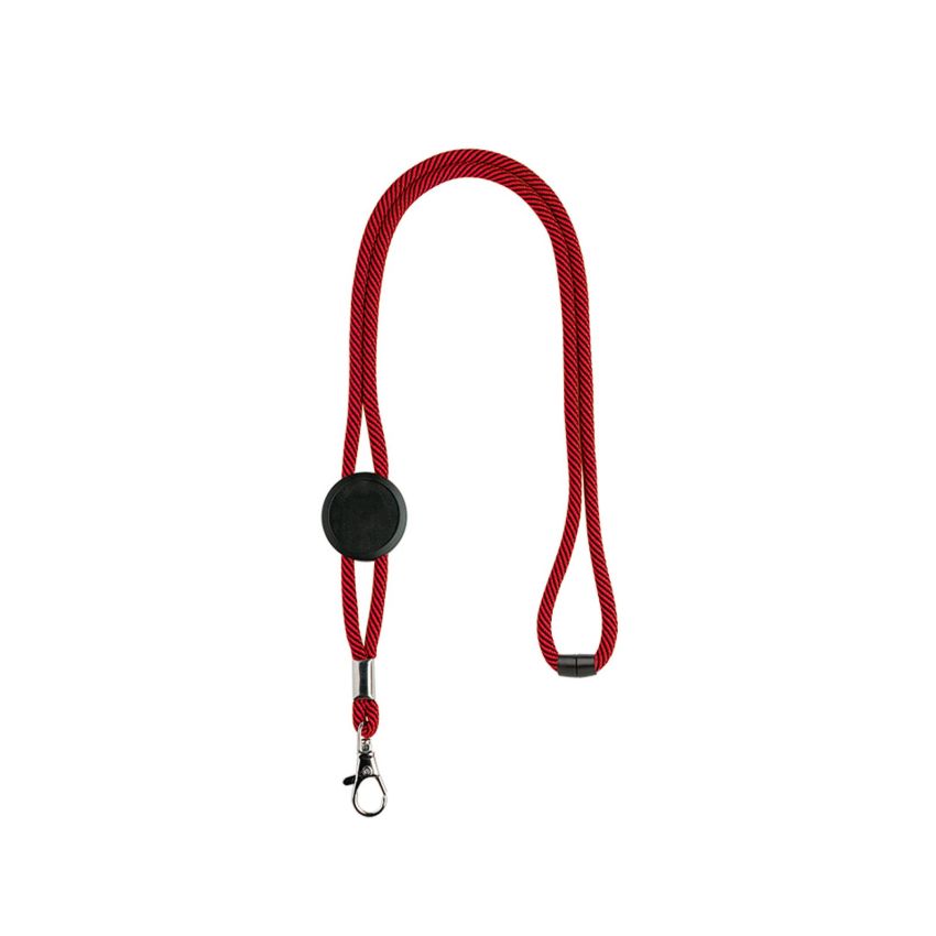 Tep Polyester Lanyard with adjuster, safety breakaway and carabiner