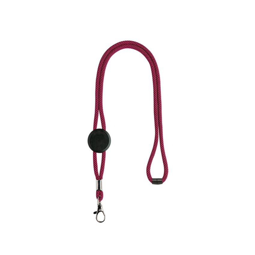 Tep Polyester Lanyard with adjuster, safety breakaway and carabiner
