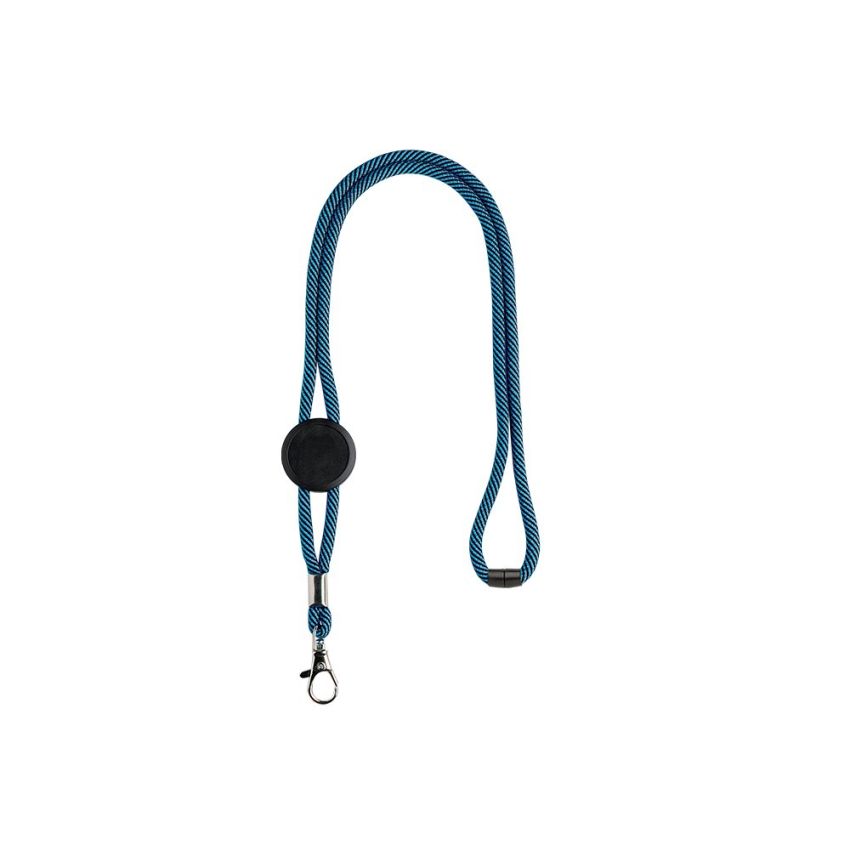 Tep Polyester Lanyard with adjuster, safety breakaway and carabiner