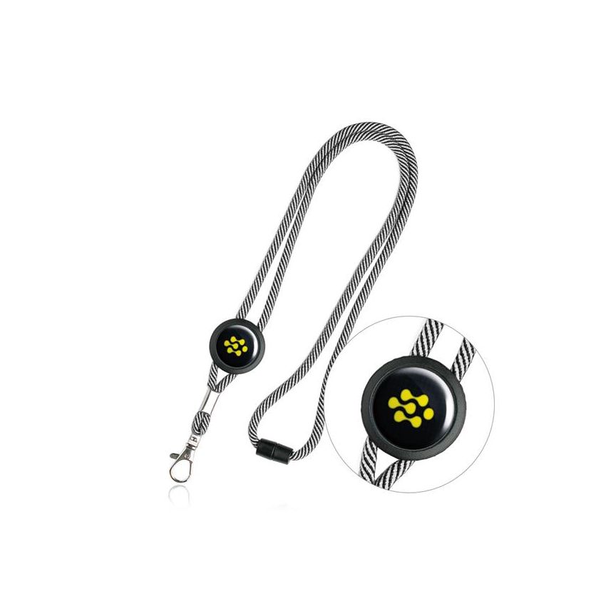 Tep Polyester Lanyard with adjuster, safety breakaway and carabiner