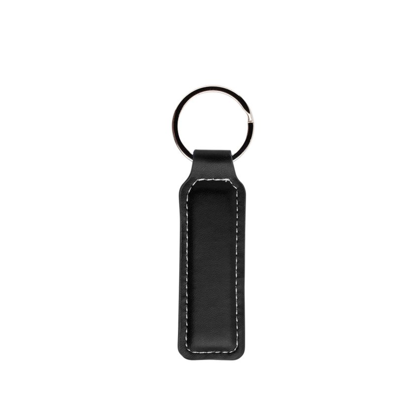 Strakey Rectangular PU Keyring