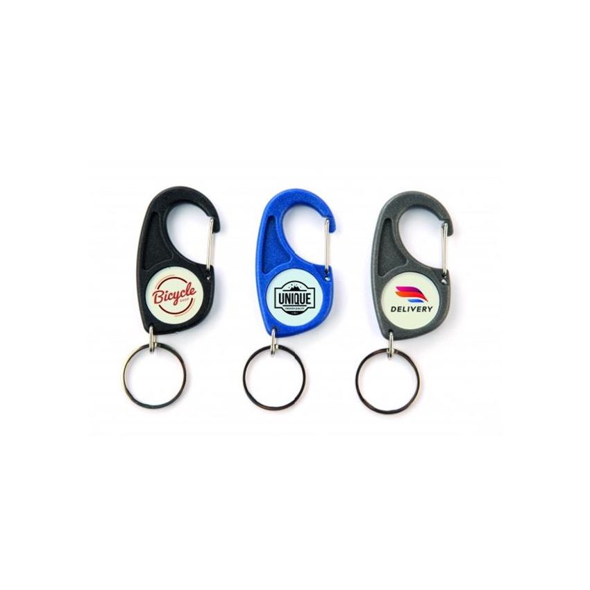 CR-M Keyring with Carabiner and 2 Sides
