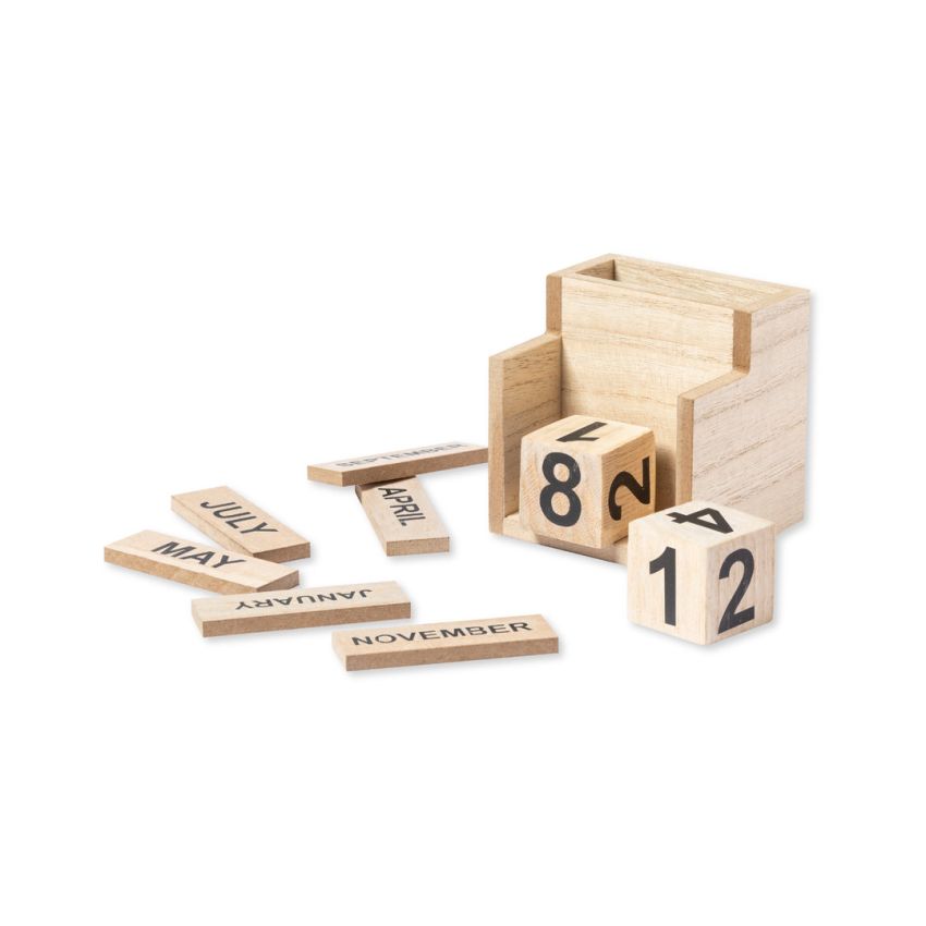Laorek Perpetual Calendar Pencil Holder