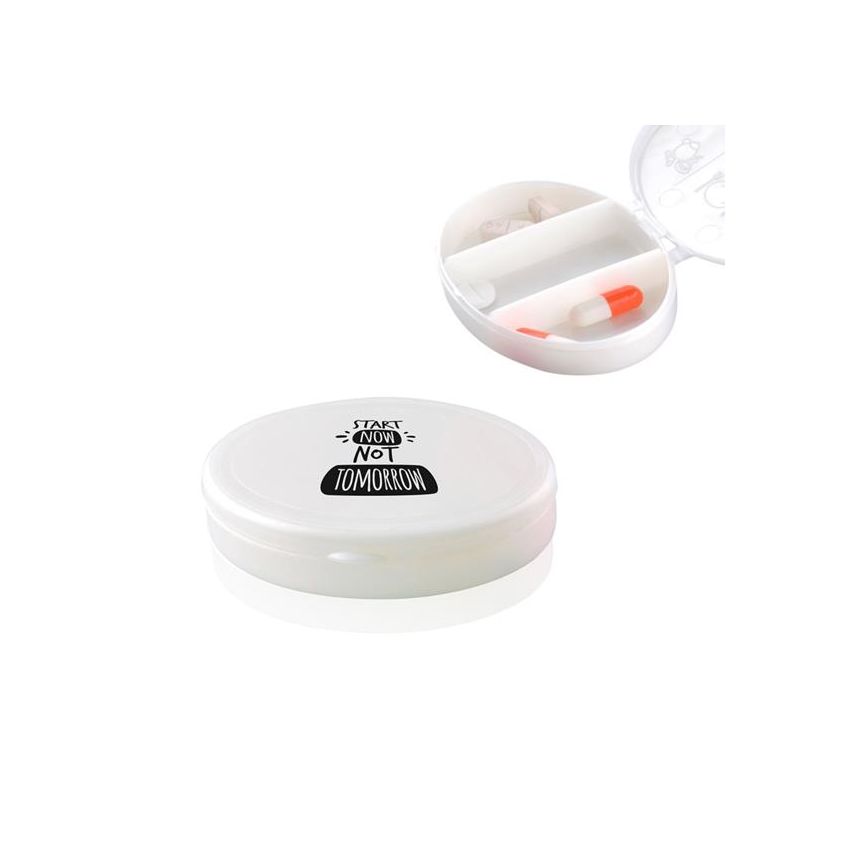 Medbox Oval Pill Box, 3 Compartments