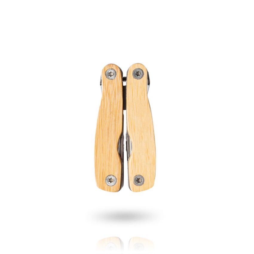 Multi Bamtool Multifunctional Bamboo and Stainless Steel Pliers, Foldable