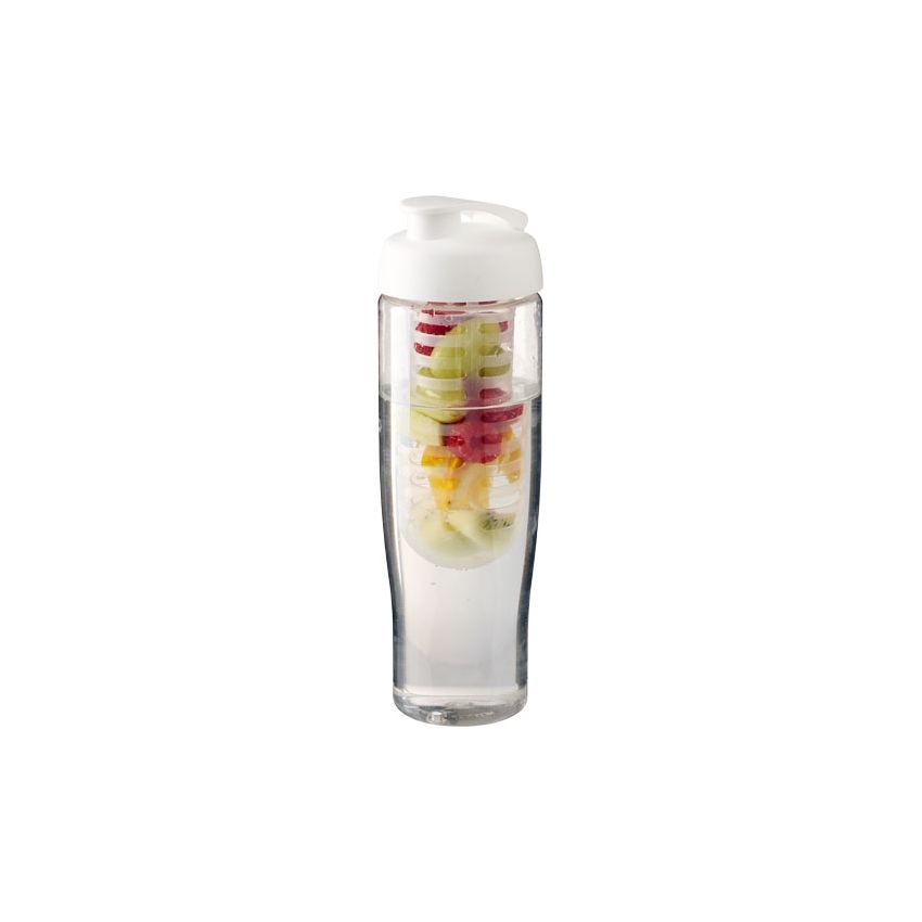 H2O Tempo® 700 ml sports bottle and infuser with flip lid