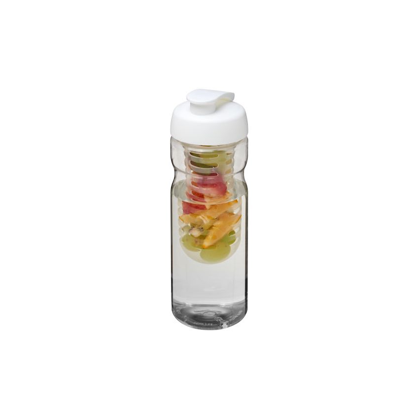 650 ml H2O Base® sports bottle and infuser with flip lid