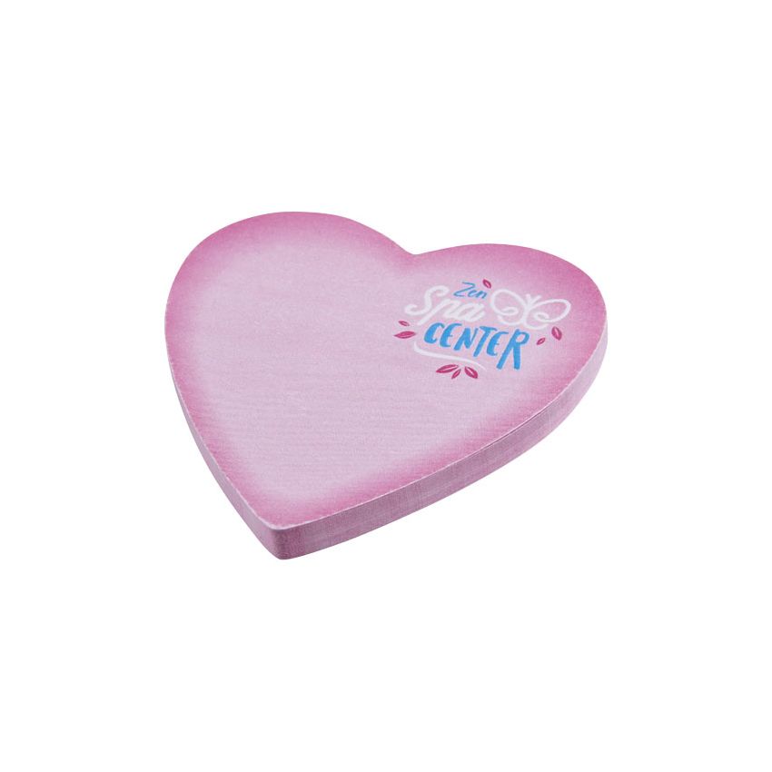 Recycled heart-shaped Sticky-Mate® sticky notes