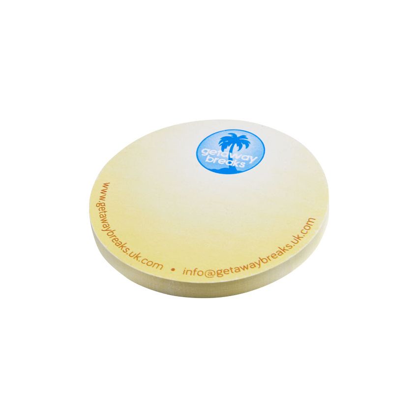 Recycled circular sticky notes 