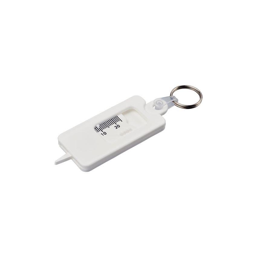 “Kym” tyre tread checker keyring