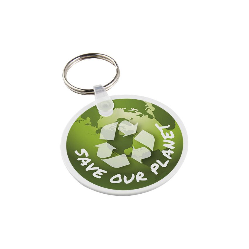 Recycled circular keyring 