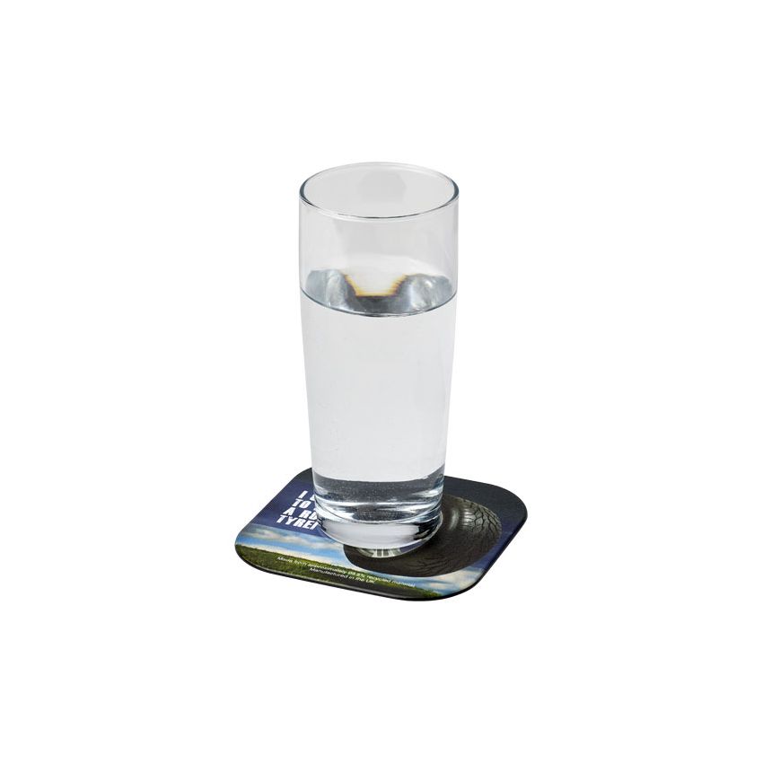 Square coaster made from tyre material Brite-Mat®