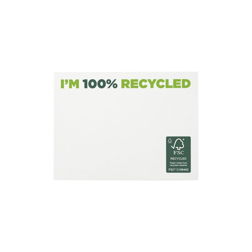 Recycled sticky notes 100 x 75 mm 