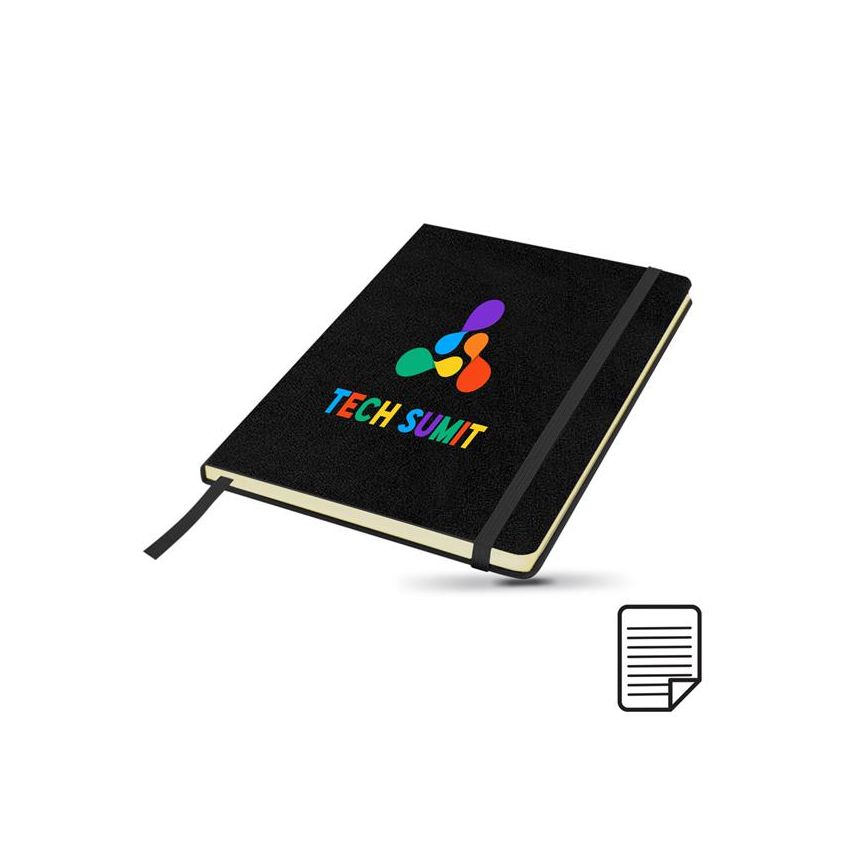 Kinylined A5 Ruled Notepad with Card Cover and Pocket
