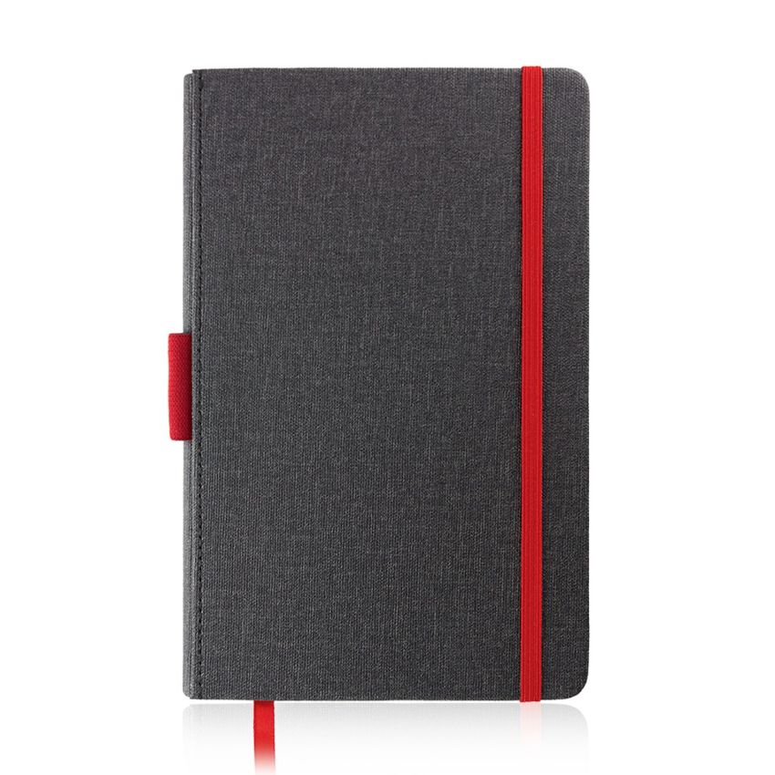 Exnote A5 Notebook with PU Cover and Pen Holder