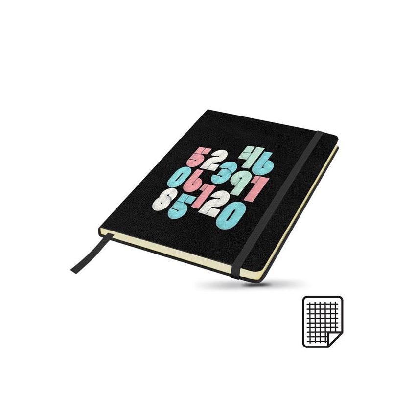 Kinygrid A5 Notepad, with card cover and pocket