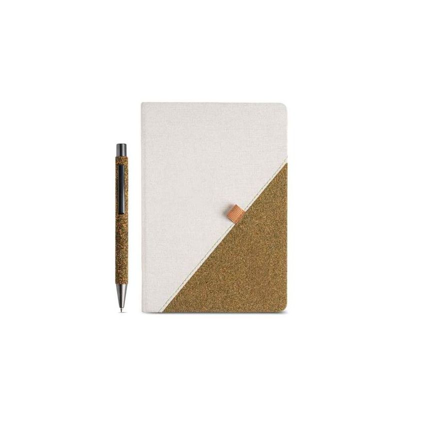 Vercotthé Set A5 Block and Ballpoint Pen with Tea Residues