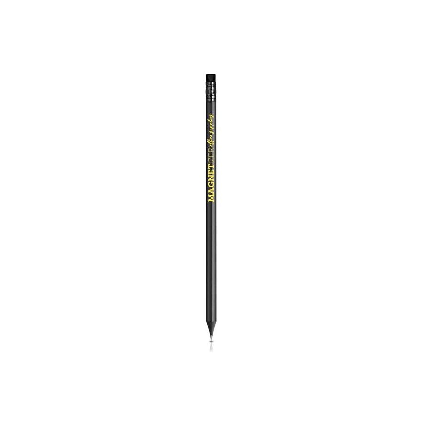 Charcoal pencil, black, with eraser