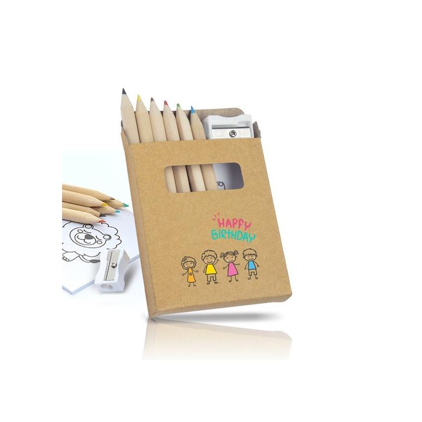 Drawyon Colouring Set with Pictures and Sharpener