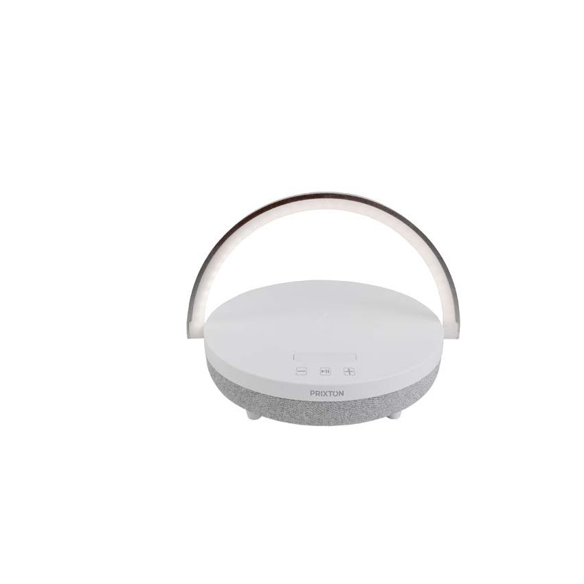 “Prixton” 10W 4-in-1 Bluetooth® Speaker with LED Light and Wireless Charging Base