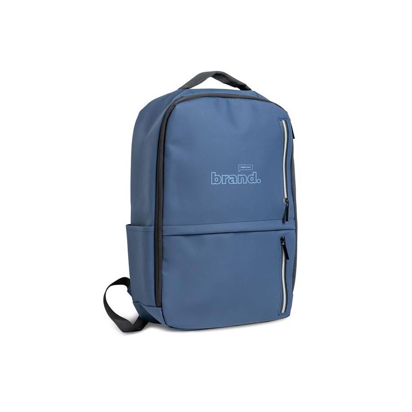 Luca Laptop Backpack, reflective fastenings, soft PU