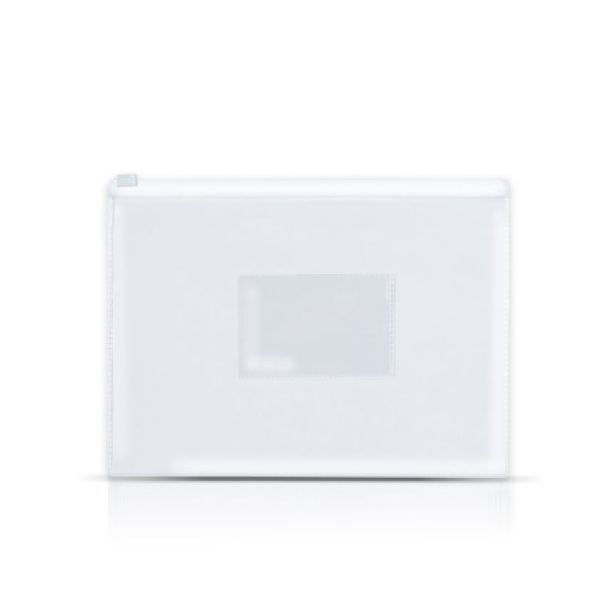 Zipdoc A5 PVC Document Holder with Fastener