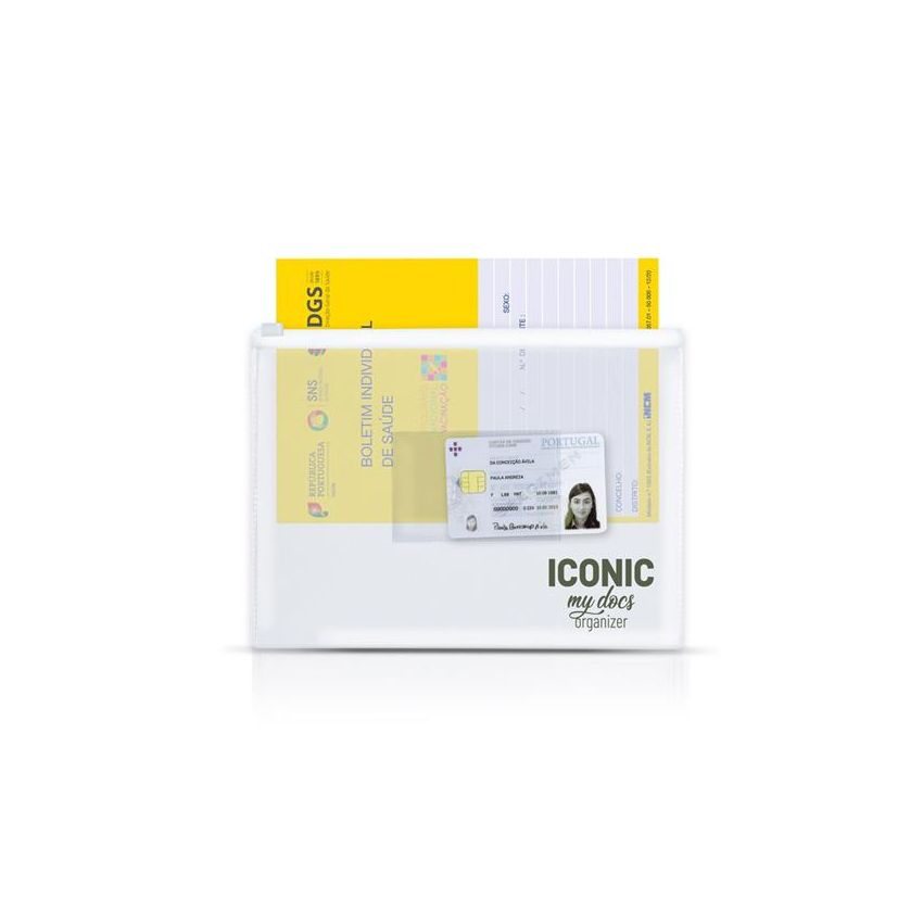 Zipdoc A5 PVC Document Holder with Fastener