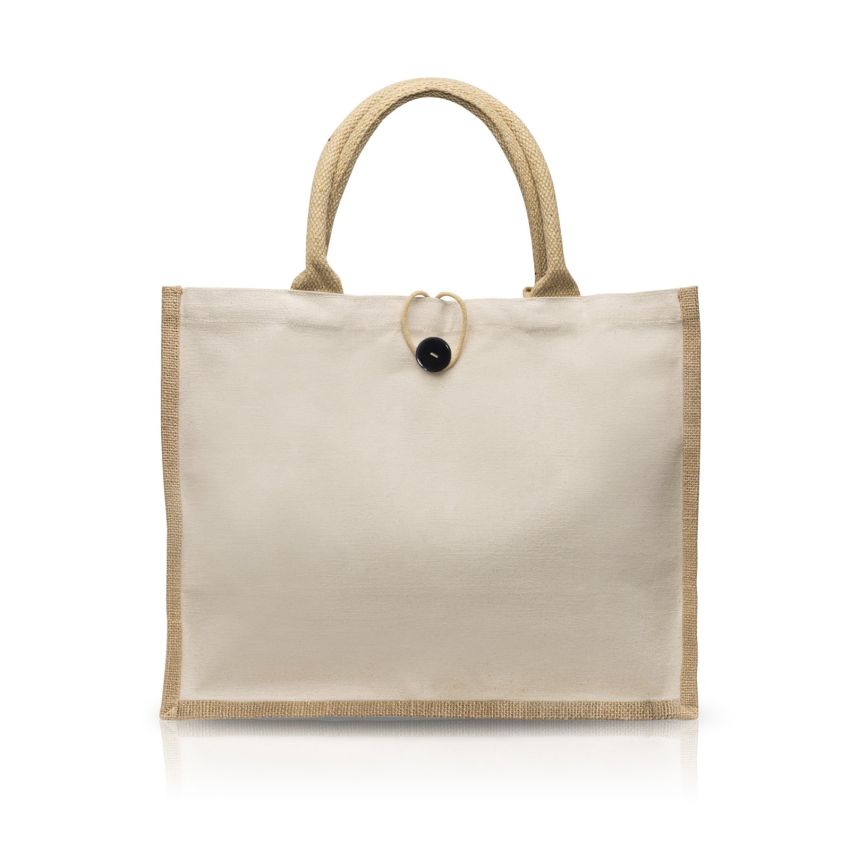 Jutecot Jute bag with 100% cotton canvas