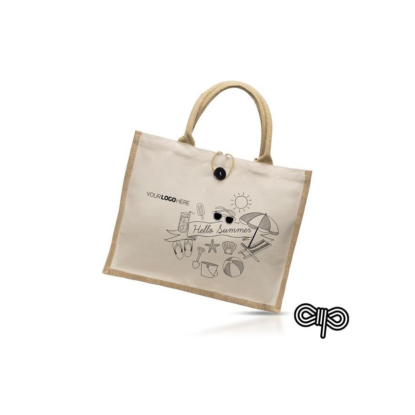 Jutecot Jute bag with 100% cotton canvas
