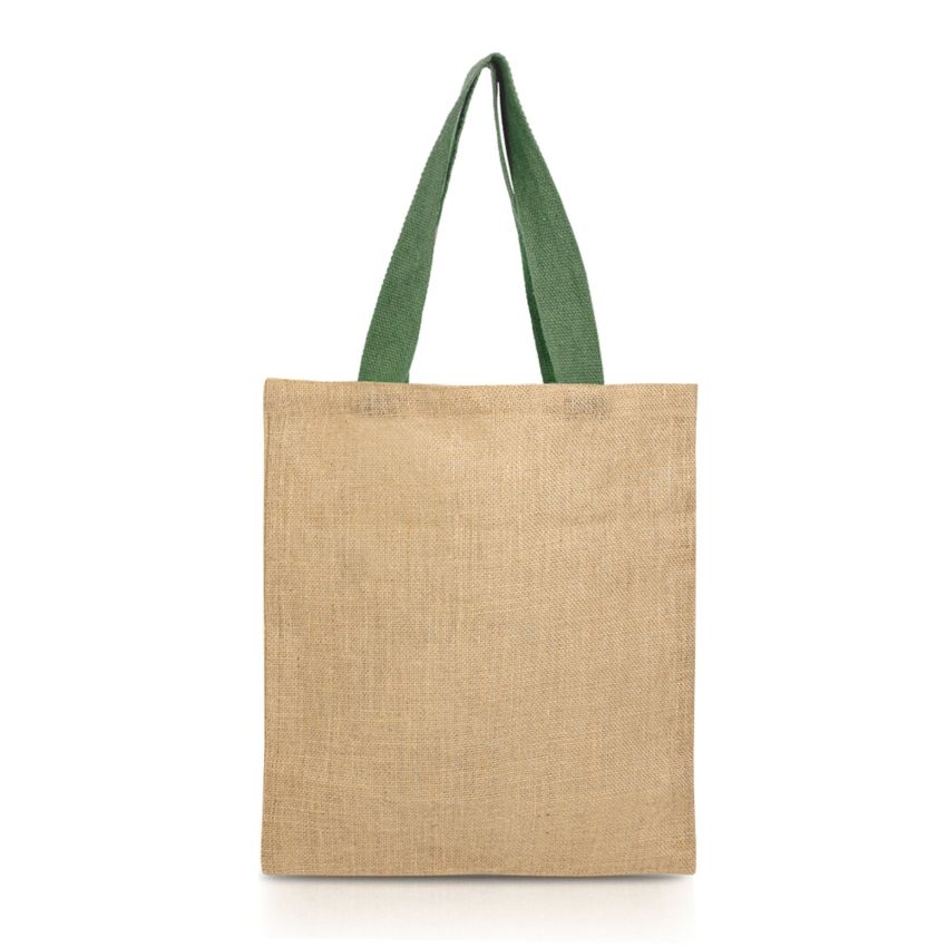 Jute Sack Bag with Cotton Handles