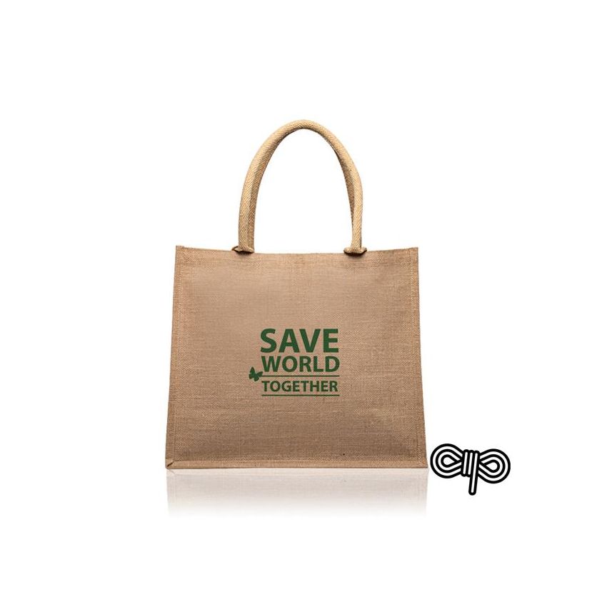 Lamyjute Jute Bag with Laminated Interior