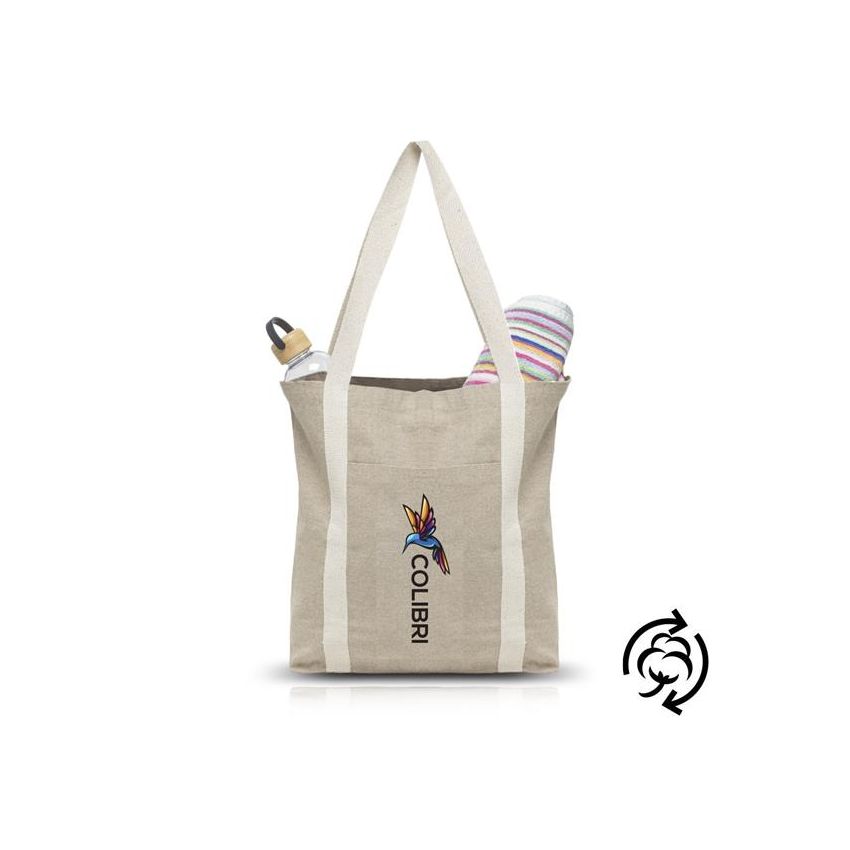 Dailybag Recycled Cotton Bag with Outer Pocket