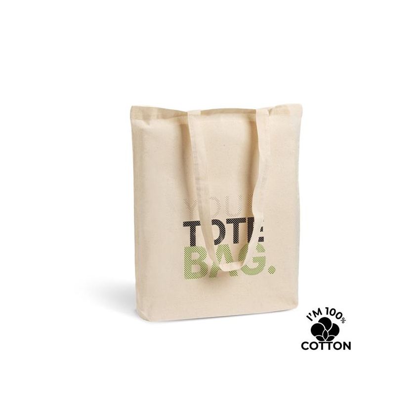 Lausanne Bag with bellows base 100% cotton 140gsm